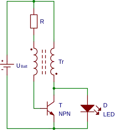 From https://en.wikipedia.org/wiki/File:Joule_thief_schematic_de.svg
