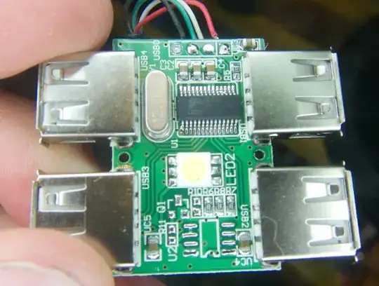 4 port USB hub PCB