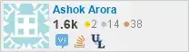 profile for Ashok on Stack Exchange, a network of free, community-driven Q&A sites