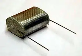 naked non-polarized metal film capacitor