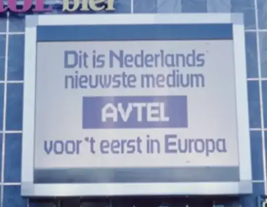Screenshot of "AVTEL" four-color mechanical display