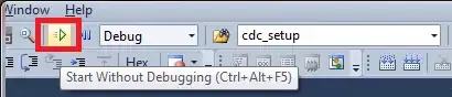 Start without debugging