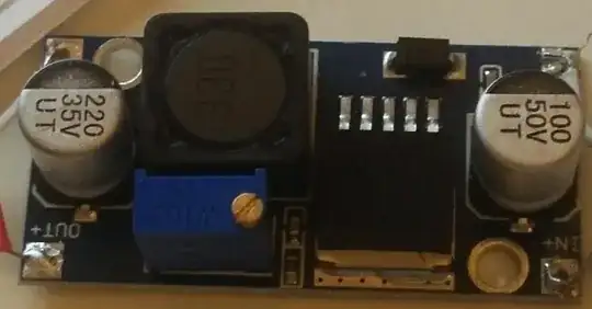Circuit on a perfboard
