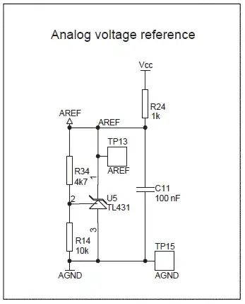 Analog voltage reference schematic