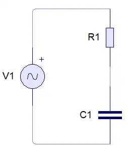Sinusoidal RC circuit