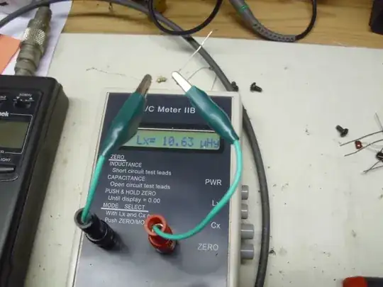 Measuring inductance of a wirewound resistor