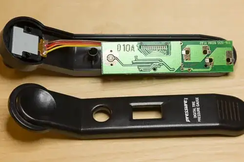 after detaching circuit board from front of case