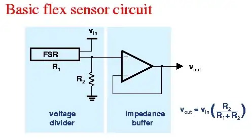 Flex sensor circuit
