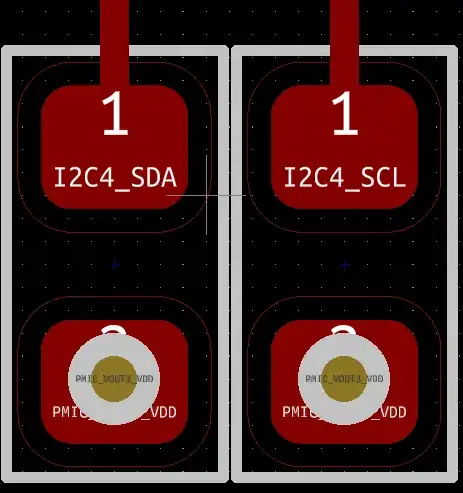 0402 SMD via in pad