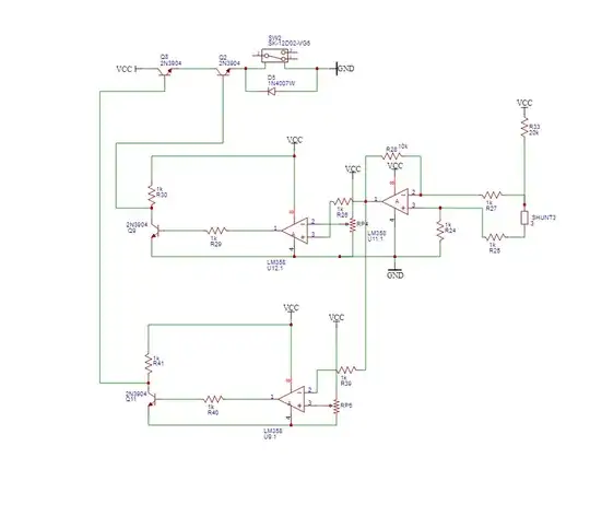 schematic of the proposed window comparator circuit