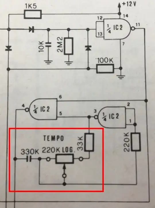 Photo of the circuit diagram