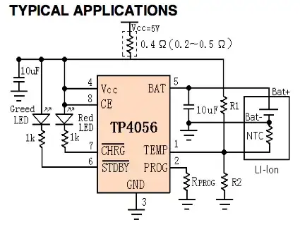 TP4065 circuit