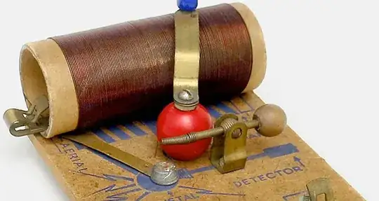 Crystal radio with big coil 3