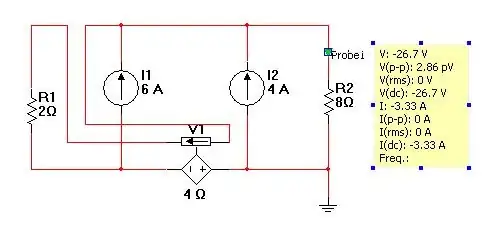 Simulation of the circuit