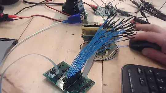 jumpers replacing ribbon cable
