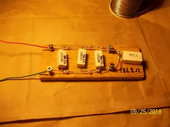 a resistor with 4 750-ohm resistor