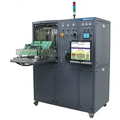A simulation comparision of the transient response of a PMOS and an NMOS used for reverse polarity protection