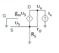 equivalent model of FET