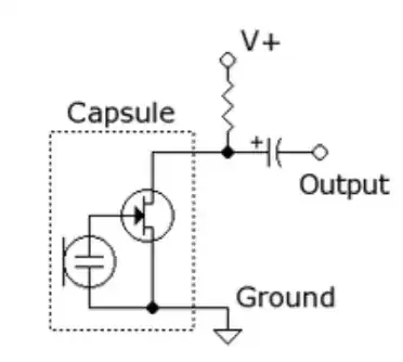 diagram of power supply connecting to switch