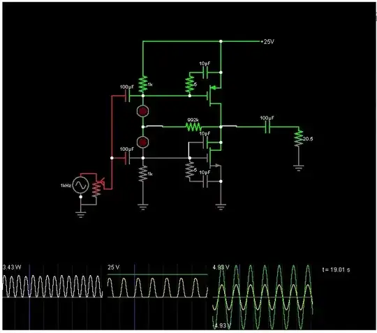 bode plot of filter