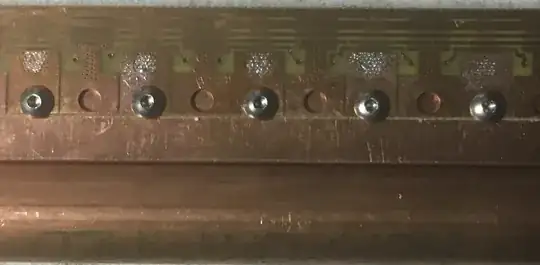 LEDs on heat sink