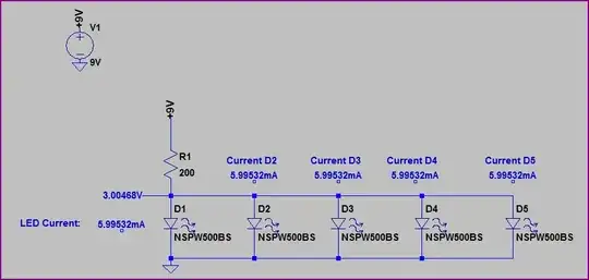 5 LEDs, 1 Resistor