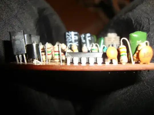 The same resistor with blown side