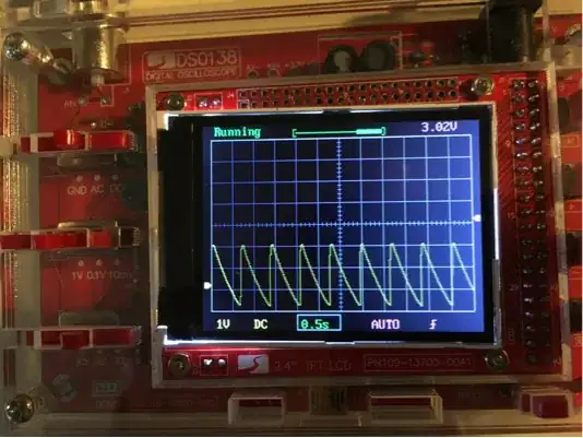 Output voltage waveform for several C1 values