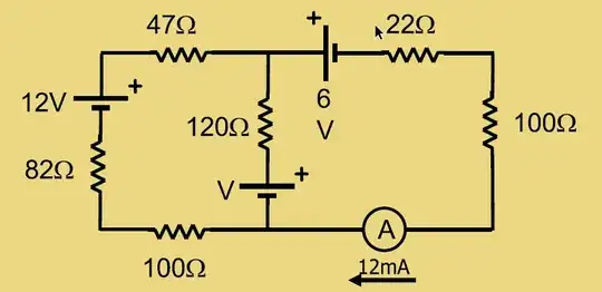 Circuit. Green line shows audio signal path