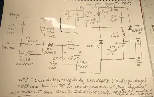MACHINE’S ORIGINAL POWER SUPPLY SECTION SCHEMATIC