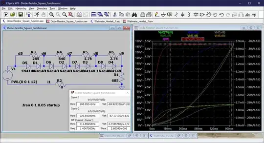 Diode-Resistor Multiplier simulation