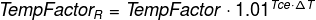 Extended Resistance Temperature Factor Equation
