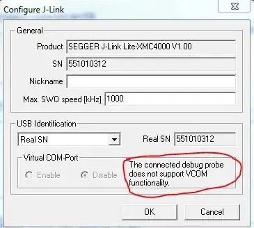 J-link configurations