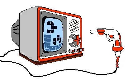 Game in CRT with a gun-like input device