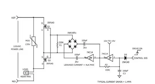 CHARGE COUPLED BI-DIRECTIONAL POWER MOSFET RELAY