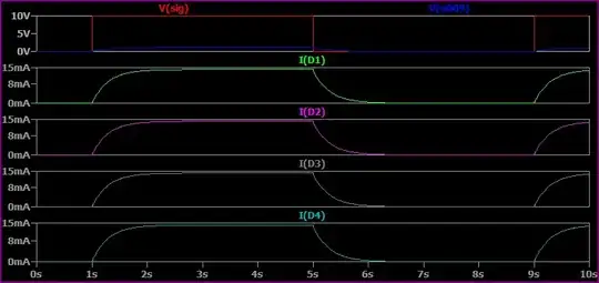 Opamp LED Fade Series Simulation