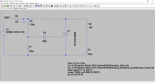 Triac AC dimmer circuit