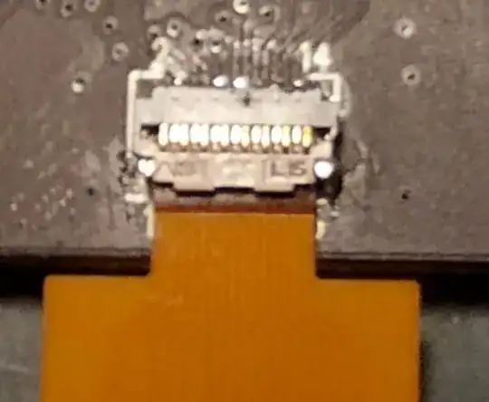 ffc connector - SMT - but hand soldered in this image