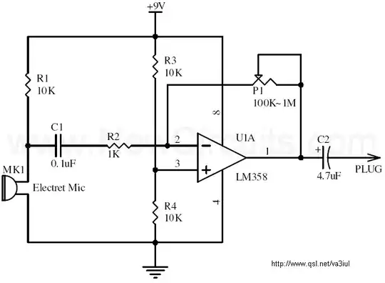 Microphone Pre-amp circuit