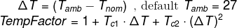 Temperature Factor Calculation