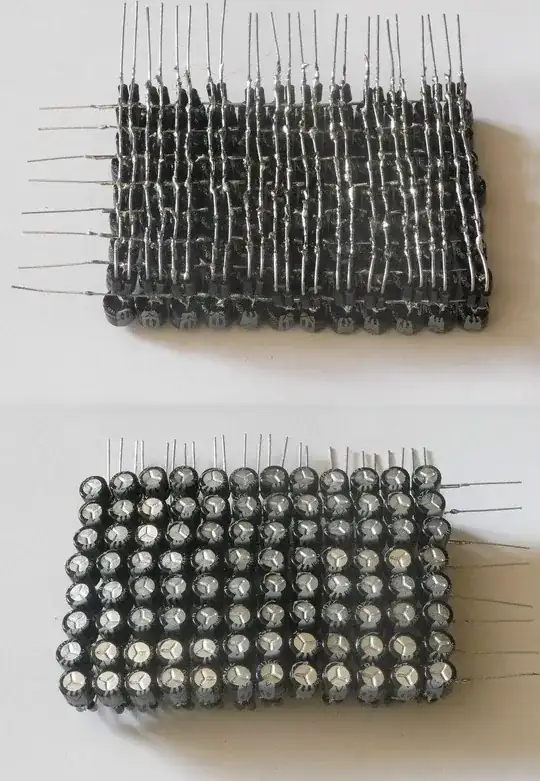 Reconstructed setup for above measurement