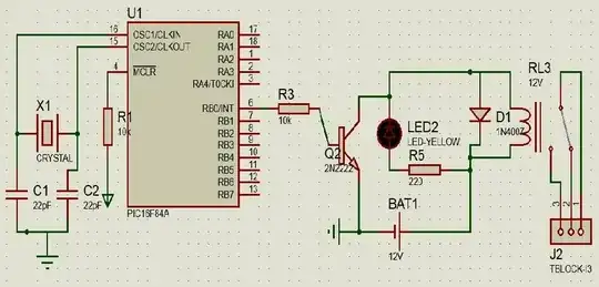 Part of the PCB with PSU and 2-pin AC power jack