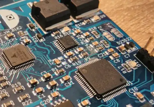 Here's a PCB soldered with a heat gun
