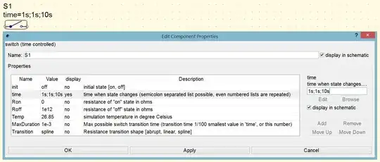 Qucs time controlled switch