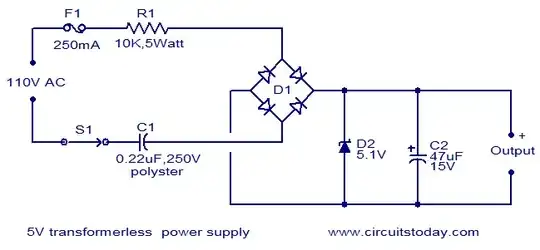 Non-isolated DC supply schematic