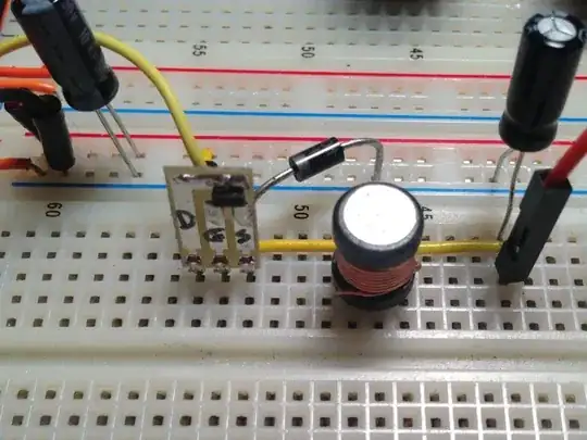 breadboarded circuit