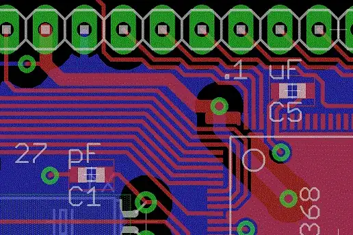 VCC trace close-up