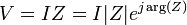 Ohm's law with complex numbers