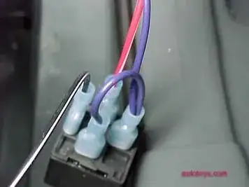 A rectifier connected to female spade connectors