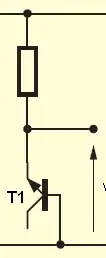 BJT connected with BE reverse biased